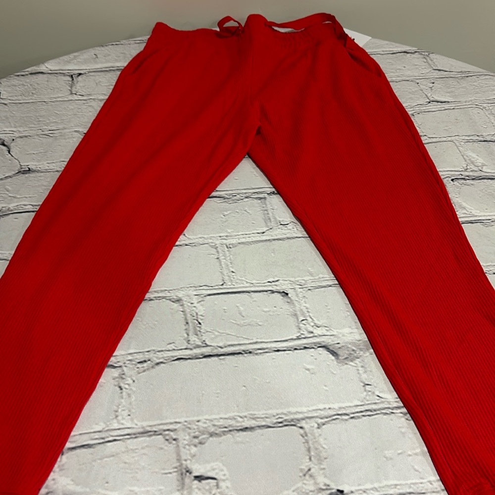 Zyia Red Don’t Wake me Thermal Joggers Size XXL.